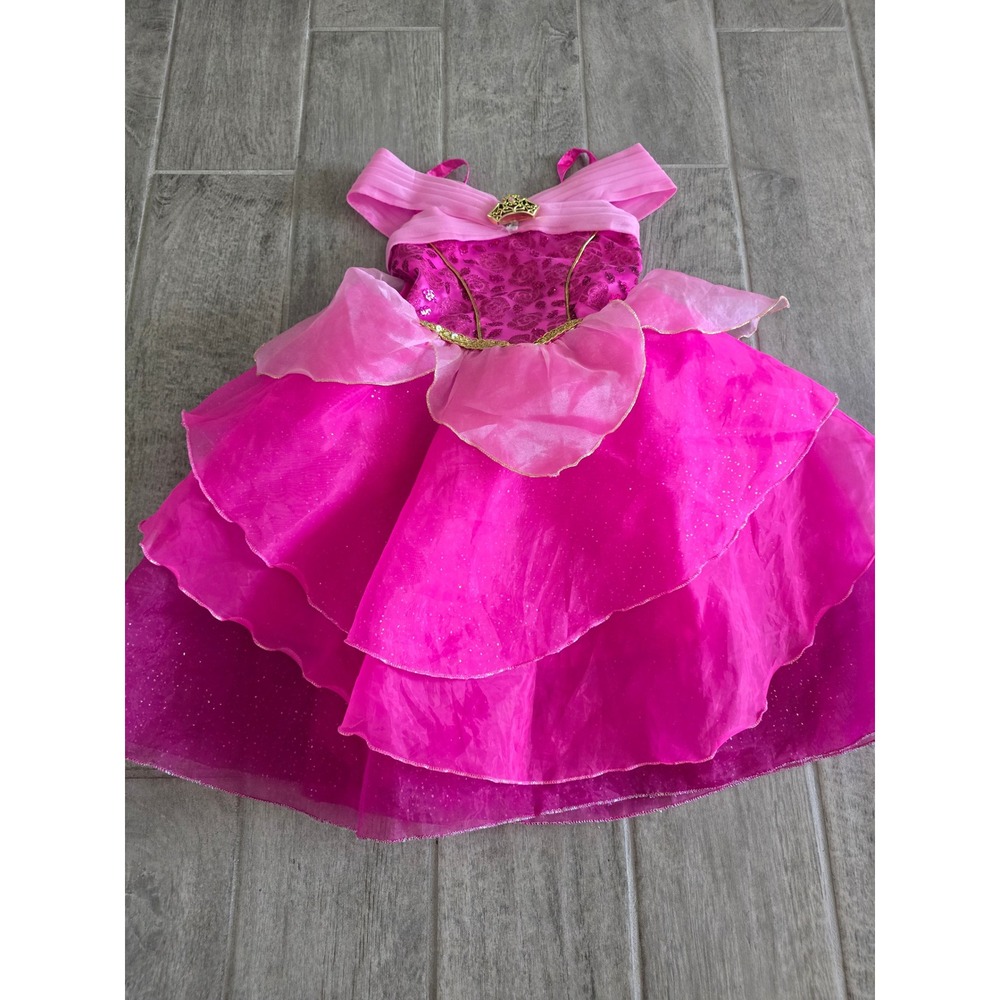 Disney Castle Collection Aurora Sleeping Beauty Pink Costume Dress Girls Size 4